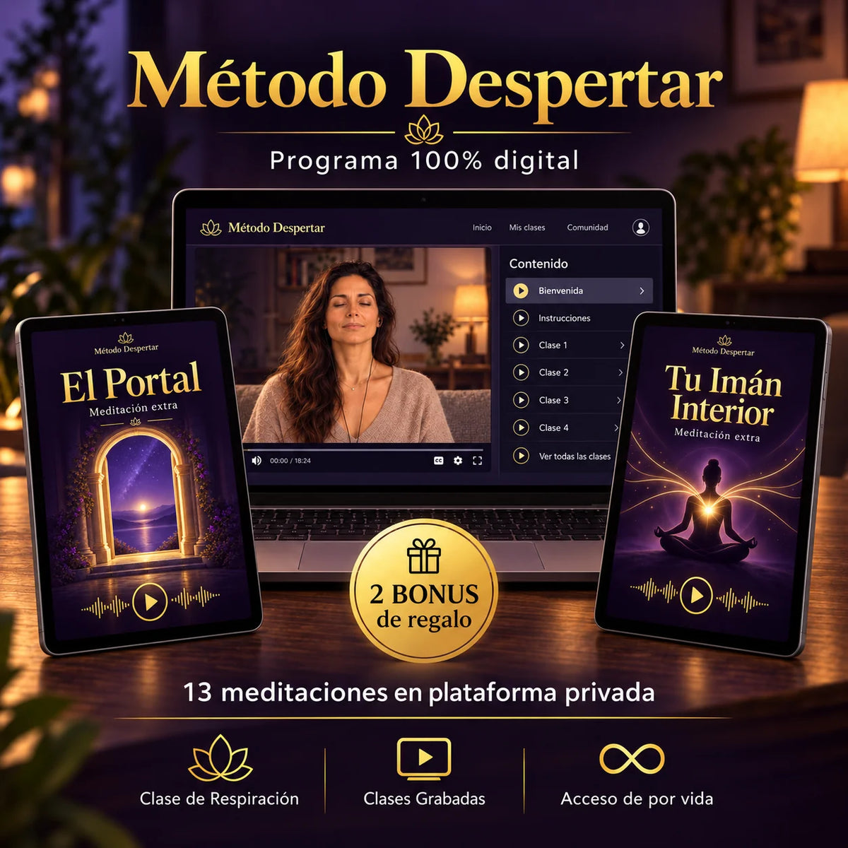 Método Despertar: 11 Clases + 2 Bonus de regalo